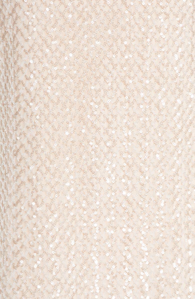 Vince Camuto Sequin Short Sleeve Shift Dress, Alternate, color, 