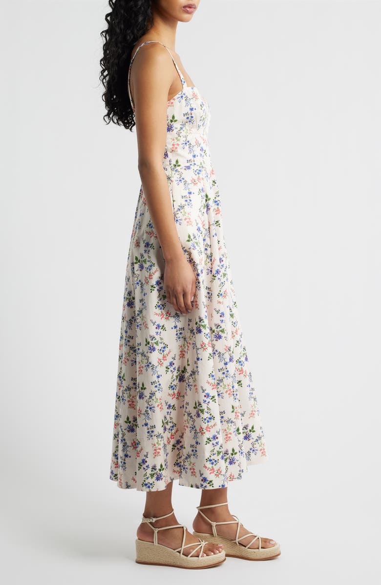 Hill House Home The Margot Midi Dress, Alternate, color, Scallop Bow Chintz Pink