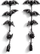 BaubleBar Night Flight Bat Linear Drop Earrings