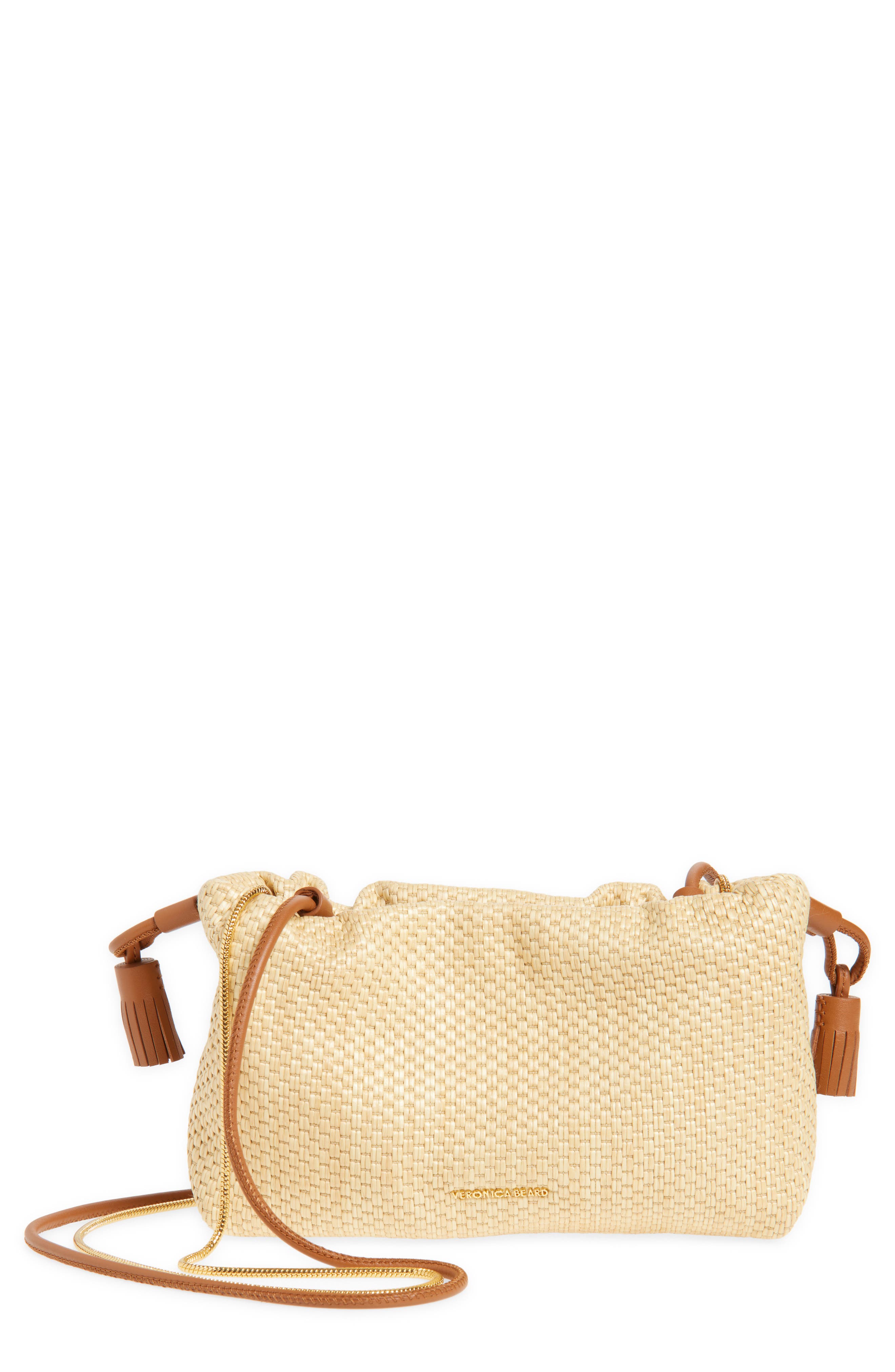 Veronica Beard Small Raffia Stash Bag, Main, color, 