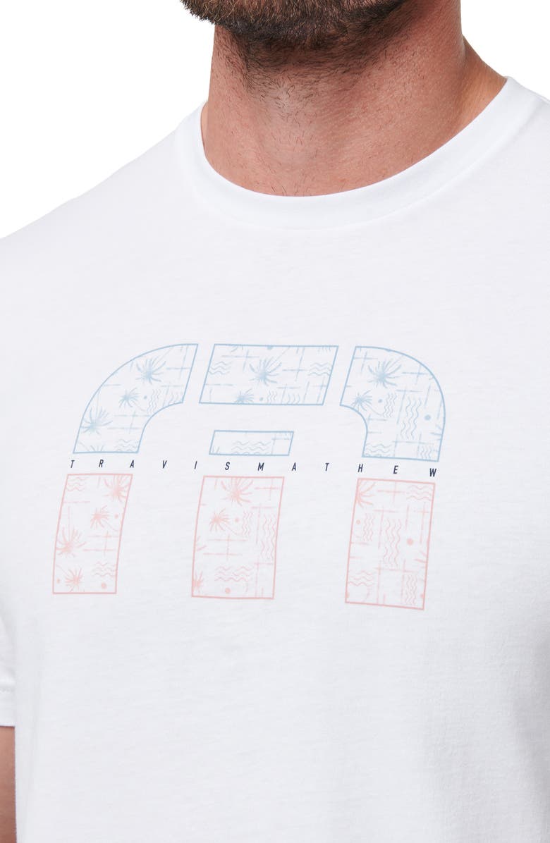 TravisMathew Shoes Optional Logo Graphic T-Shirt, Alternate, color, White