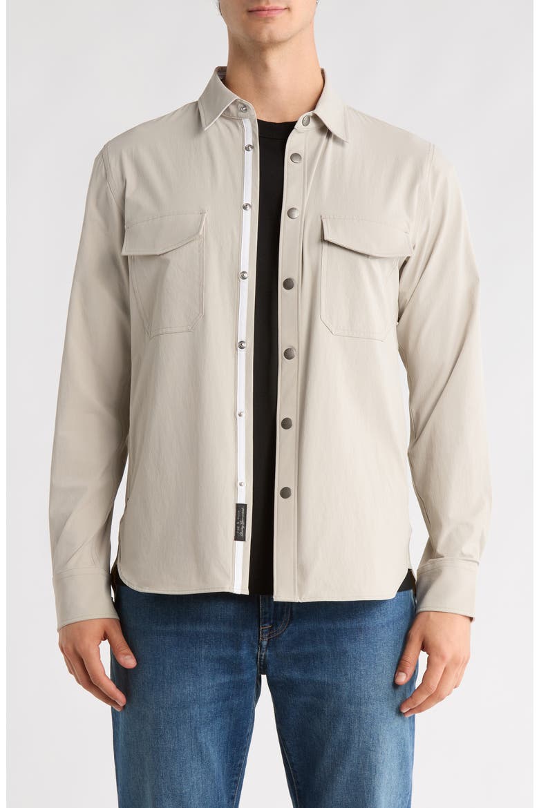 Stretch CPO Overshirt, Main, color, TAUPE
