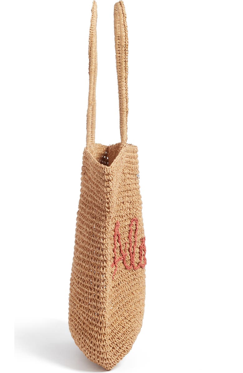 O'Neill Aloha Woven Raffia Tote, Alternate, color,