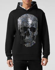 PHILIPP PLEIN Hoodie Sweatshirt Paisley Strass Men