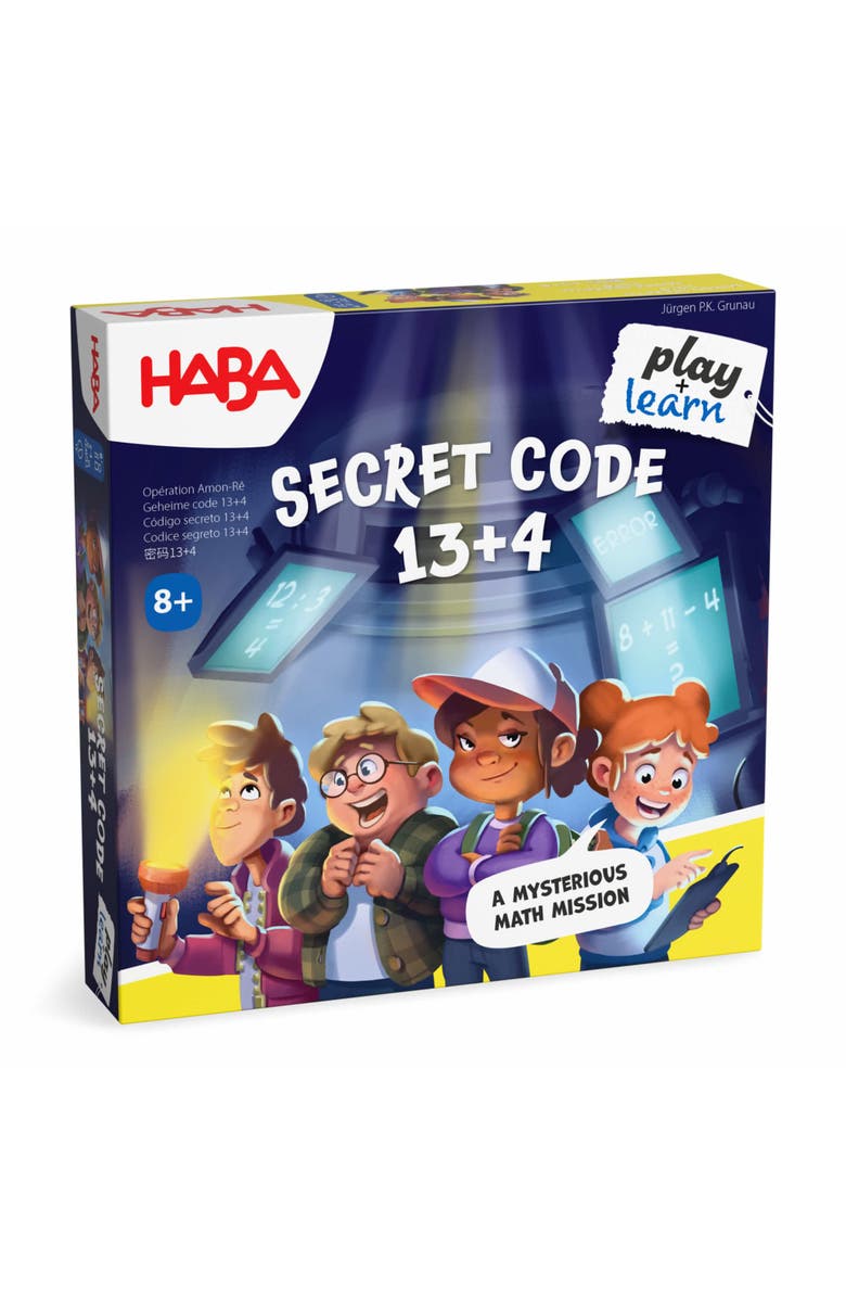 HABA Secret Code 13+4 Math Game for Kids 8-12, Main, color, Multi