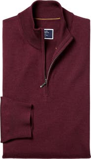 Charles Tyrwhitt Pure Merino Zip Neck Sweater