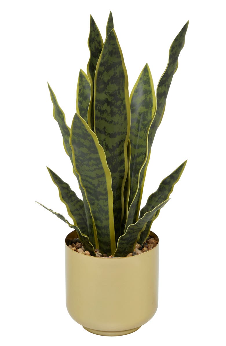Novogratz Artificial Potted Snake Plant, Alternate, color,