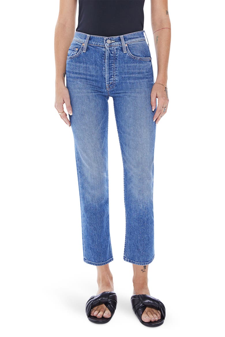 The Tomcat Ripped Crop Straight Leg Jeans, Main, color, KNEELING ON STONES