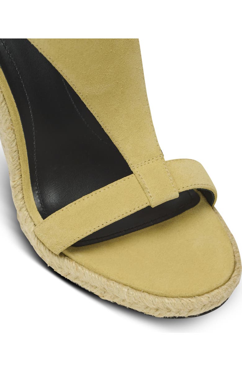 Balmain Anthem wedge espadrilles in suede, Alternate, color, Beige