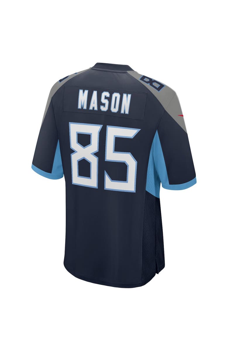 Nike Men's Nike Derrick Mason Navy Tennessee Titans Game Retired Player Jersey, Alternate, color,