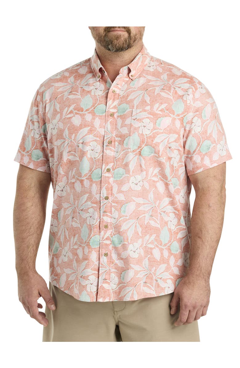 Faherty Big & Tall Breeze Sport Shirt, Main, color, Ginger Floral