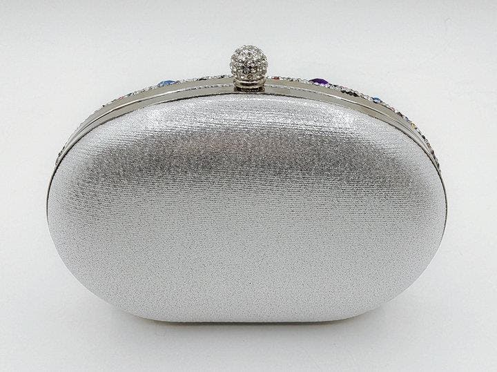Lauren Lorraine Candice Clutch, Alternate, color, Silver Multi
