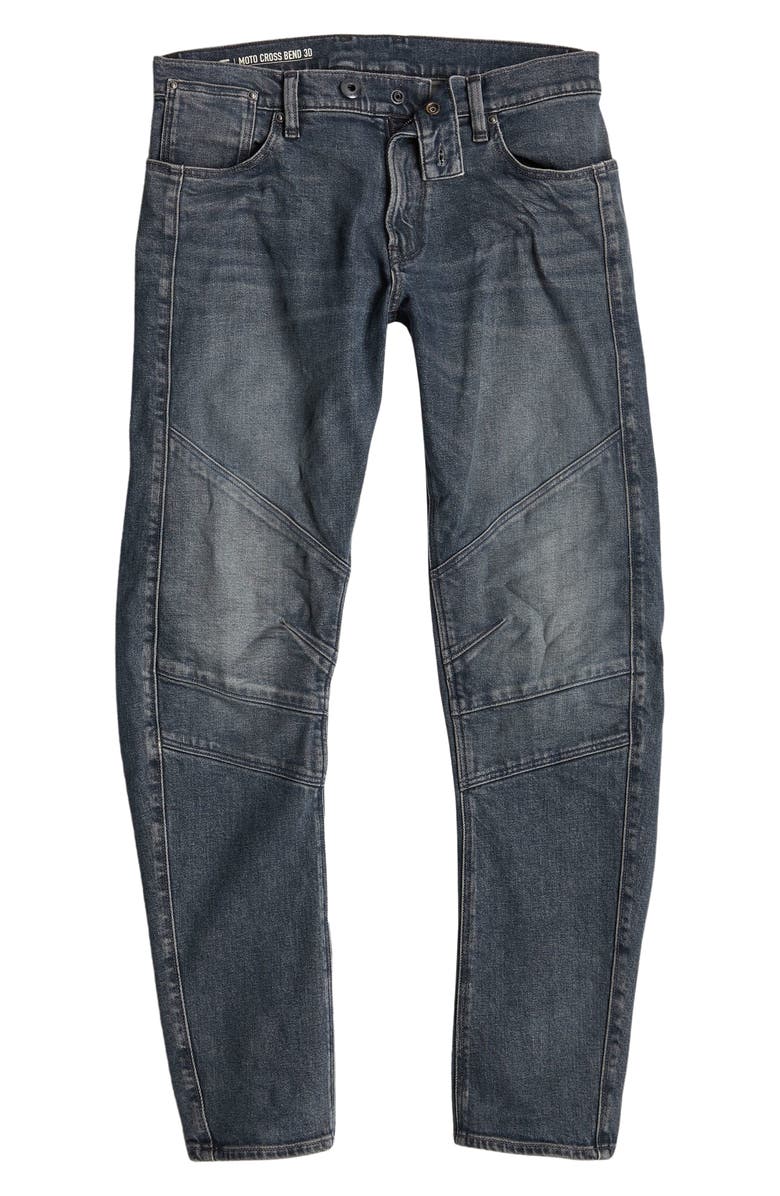G-STAR Moto Cross 3D Slim Fit Jeans, Alternate, color, Antic Sand Blast