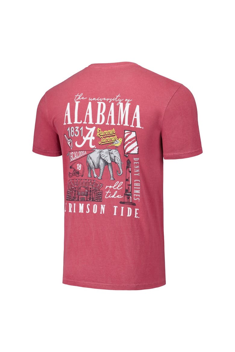 Unisex Crimson Alabama Crimson Tide Hyper Local Campus Poster T-Shirt, Alternate, color, Crimson