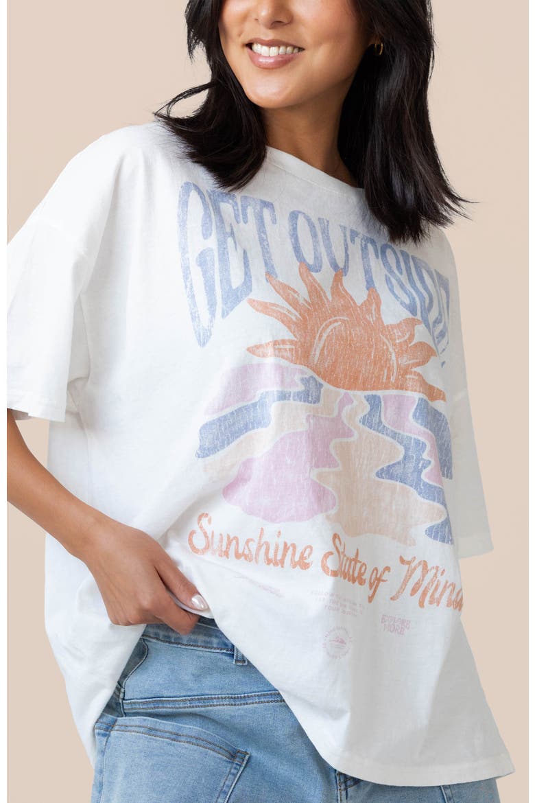 Oversized Tee, Main, color, Sunshine