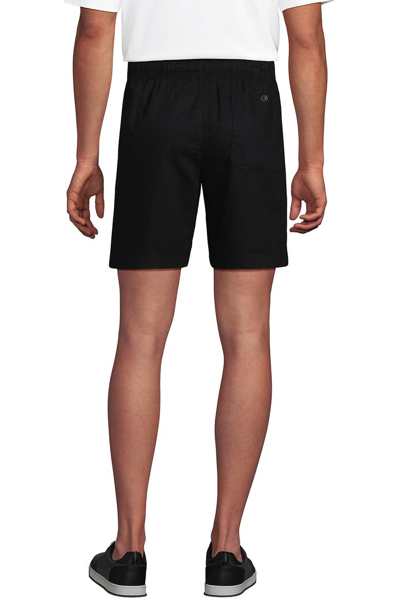 Lands' End 7" Deck Short, Alternate, color, Black