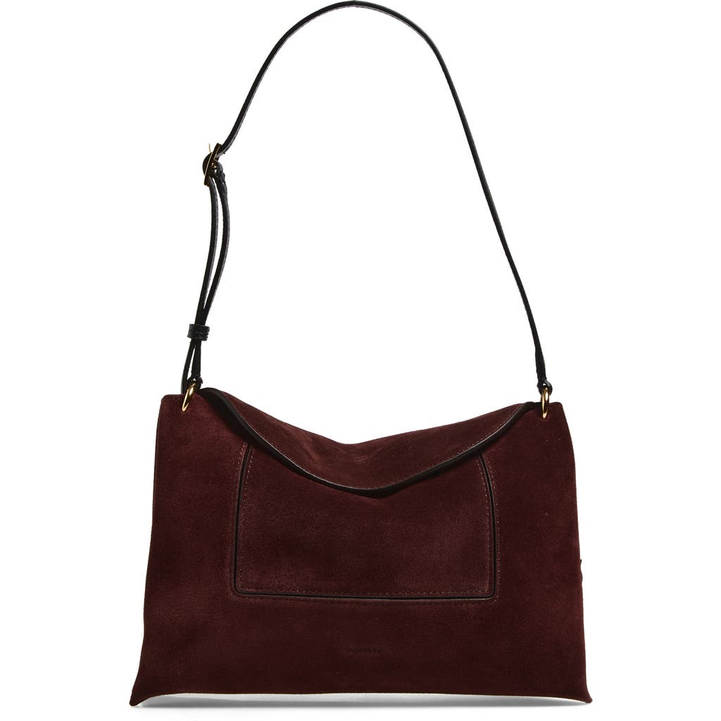 Wandler Penelope Slouch Suede Shoulder Bag In Brown