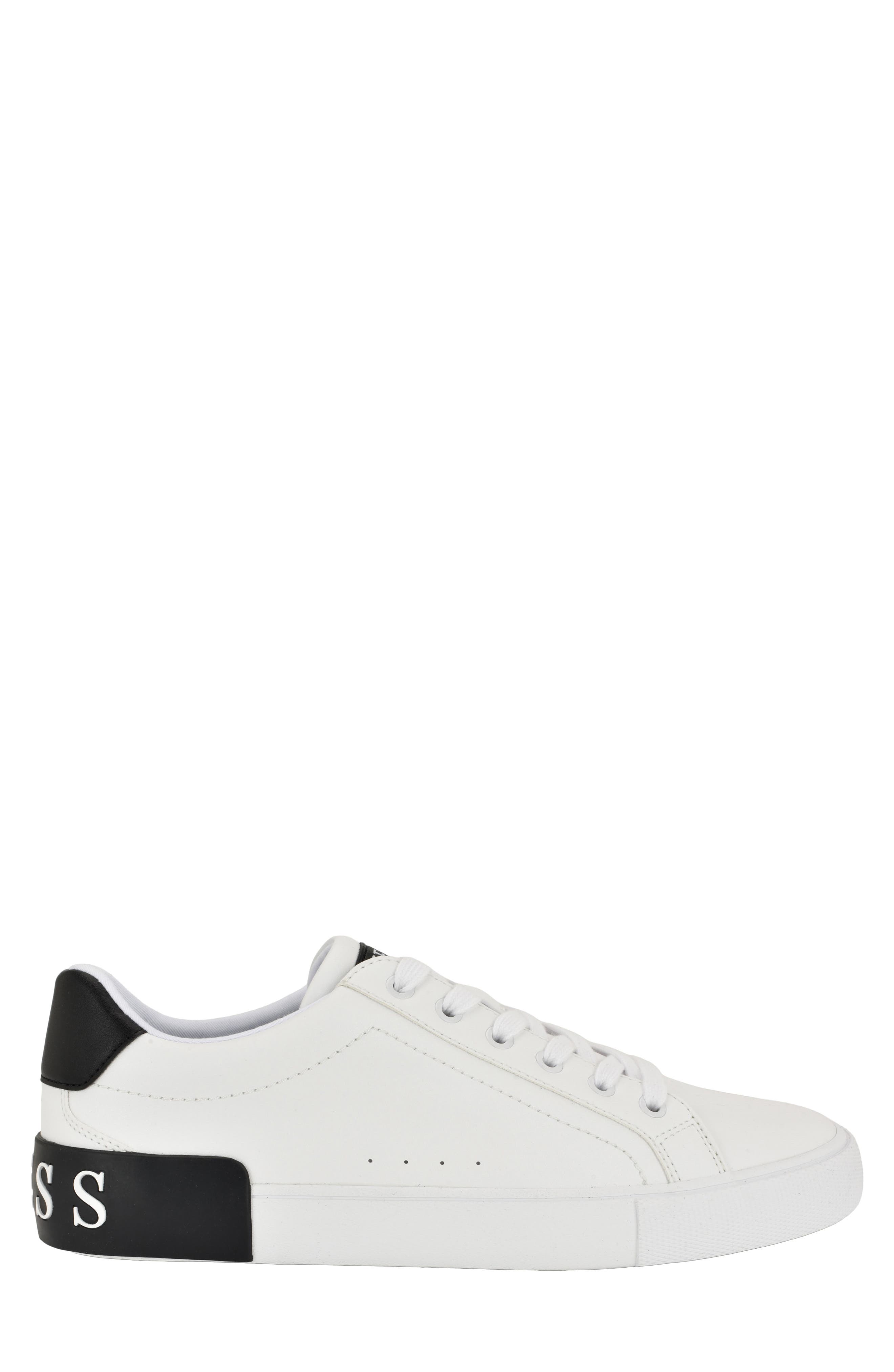 Pancho Faux Leather Sneaker, Alternate, color, WHITE/ BLACK