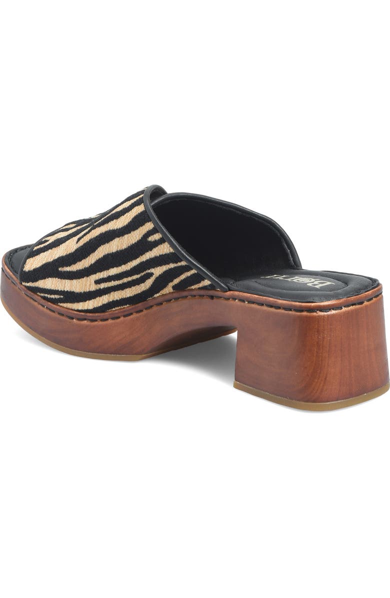 Børn Bangle Platform Slide Sandal, Alternate, color, Black Zebra