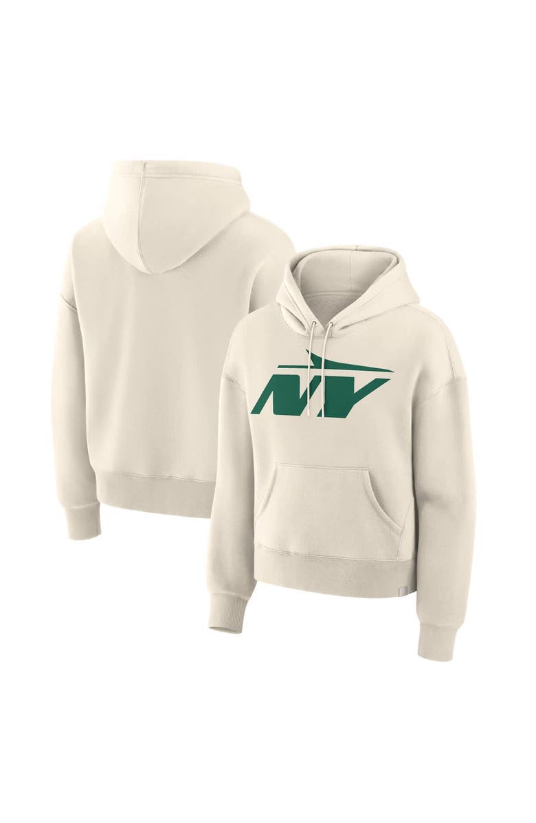 FANATICS Women's Fanatics Cream New York Jets Dove Legacy Pullover Hoodie, Alternate, color, Cream