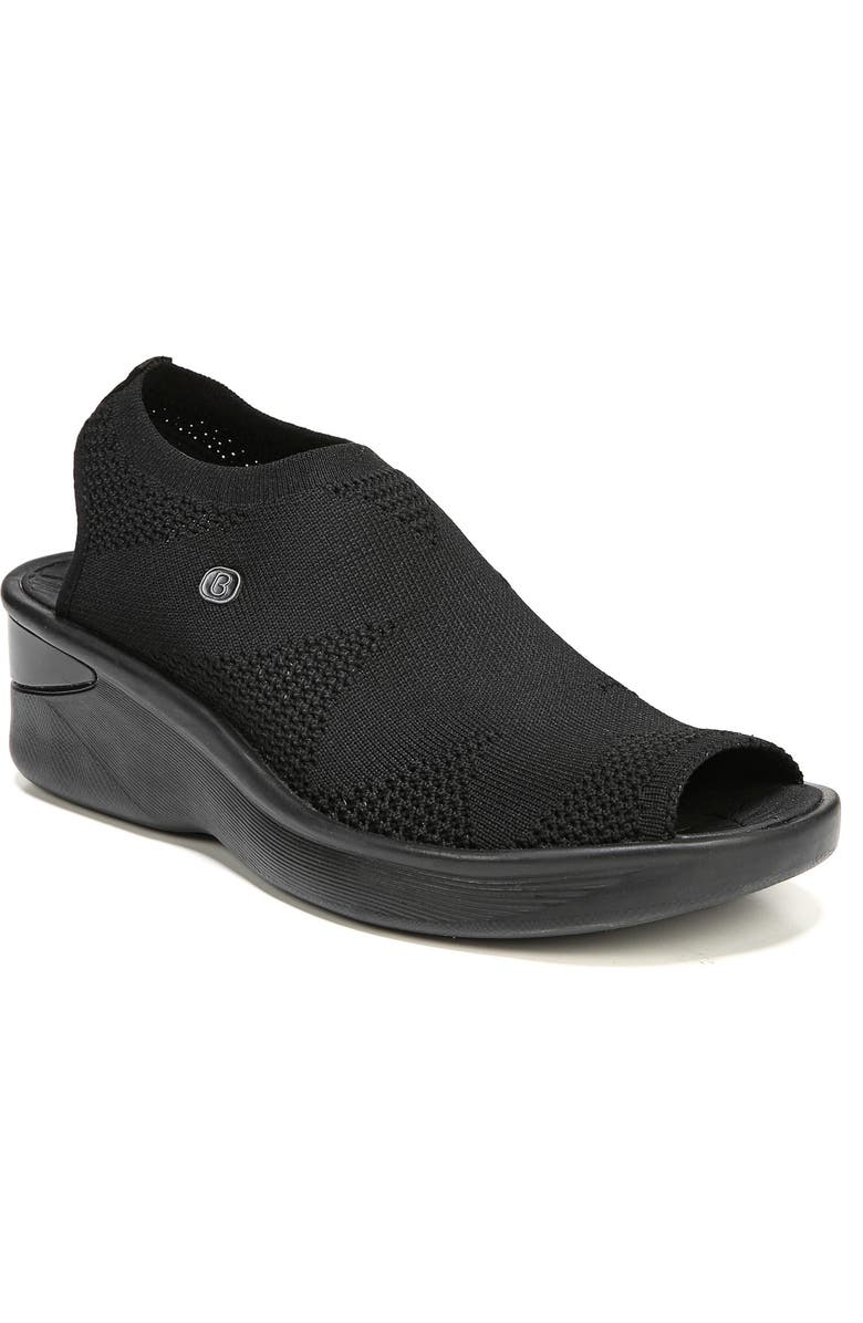 BZees Secret Peep Toe Knit Sneaker, Main, color,