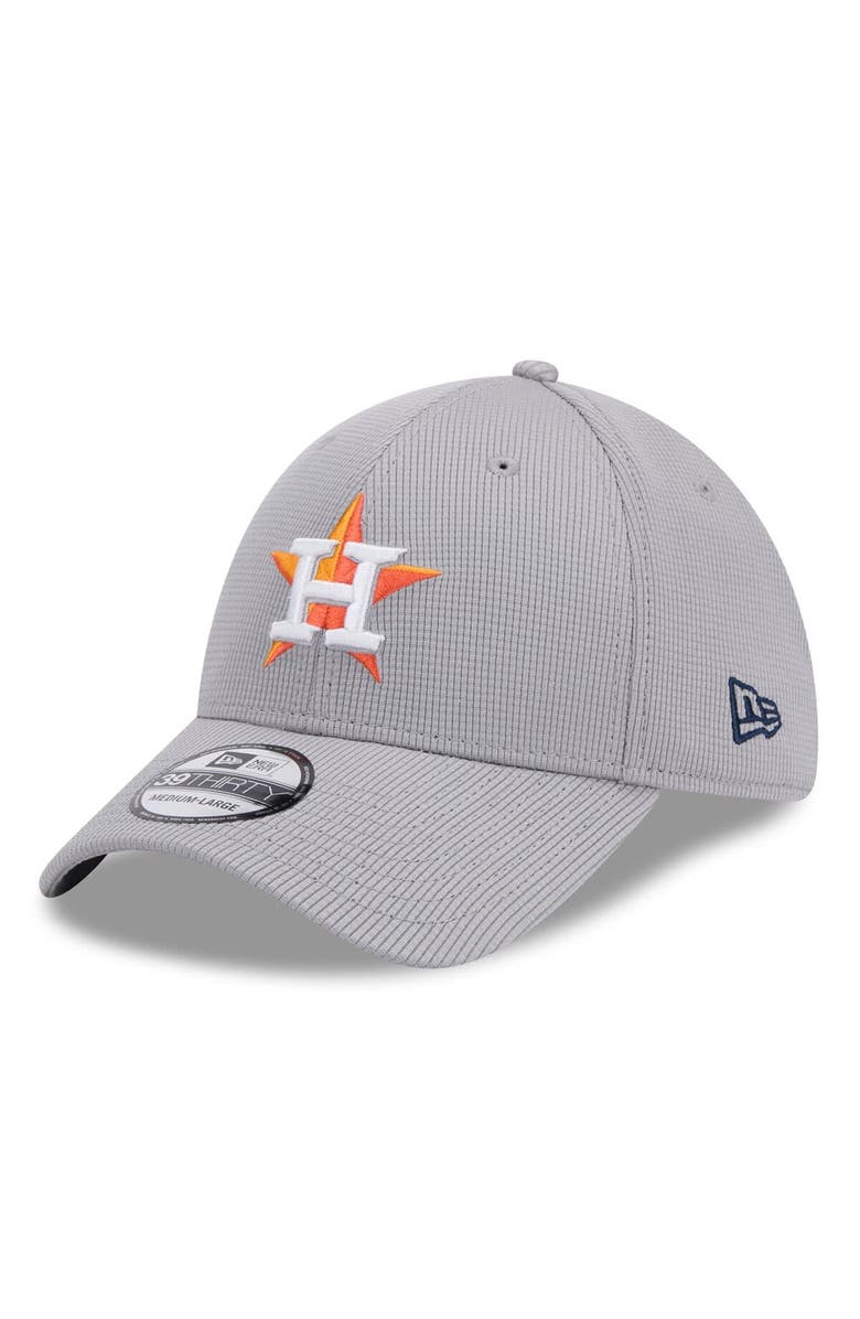 New Era Men's New Era Gray Houston Astros Active Pivot 39THIRTY Flex Hat, Main, color, Gray