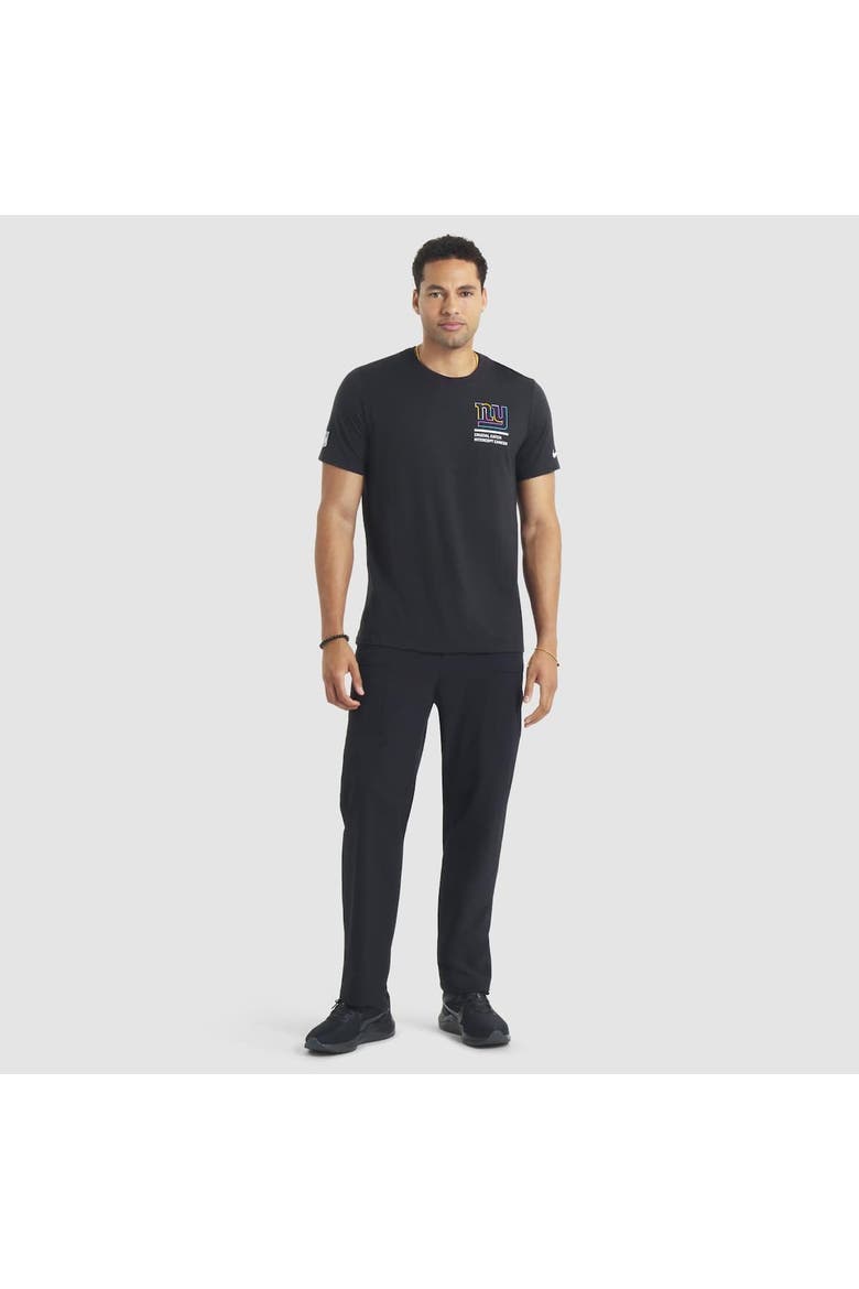 Men's Nike Black New York Giants 2025 NFL Crucial Catch Tri-Blend Dri-FIT T-Shirt, Alternate, color, Black