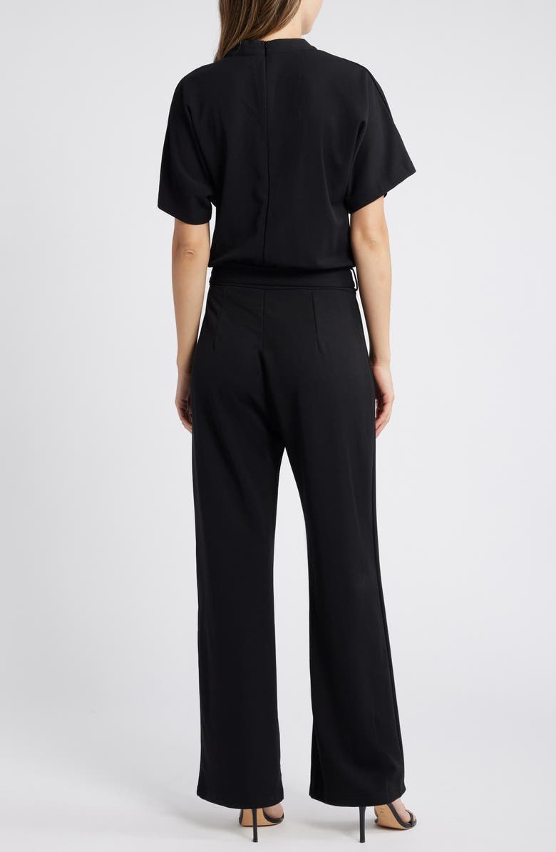 NIKKI LUND Toni Belted Jumpsuit, Alternate, color, Black