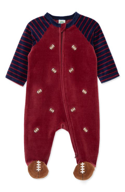 Football Velour Footie (Baby)