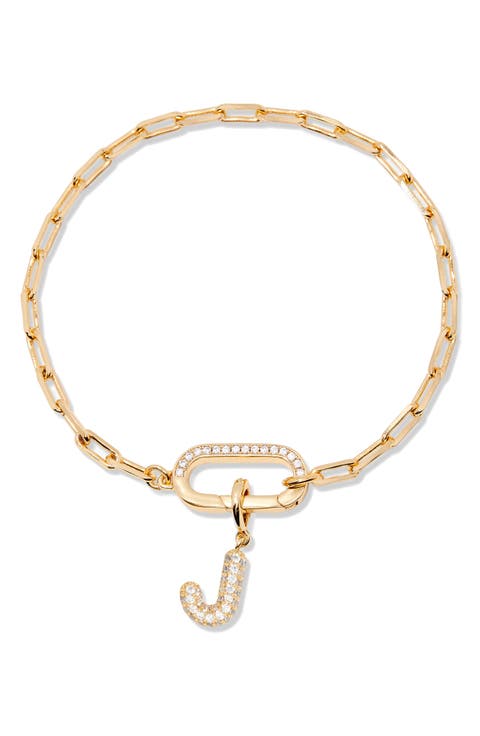 Petra Initial Charm Bracelet