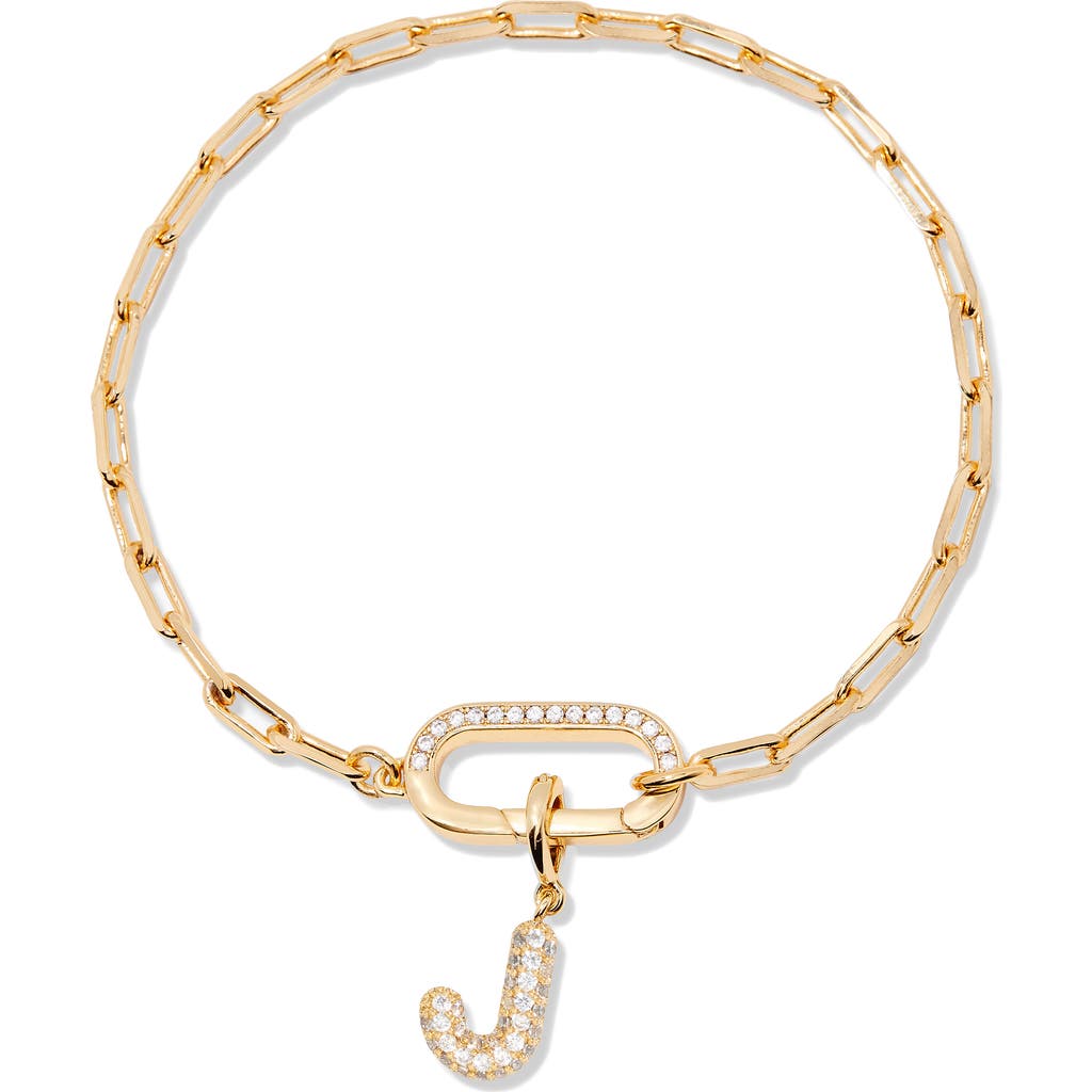 Brook & York Brook And York Petra Initial Charm Bracelet In Gold J