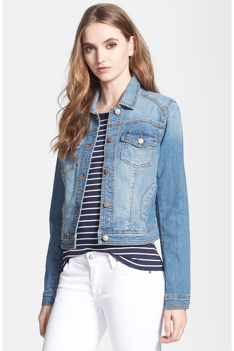 Hinge® Denim Jacket, Alternate, color, MEDIUM WASH