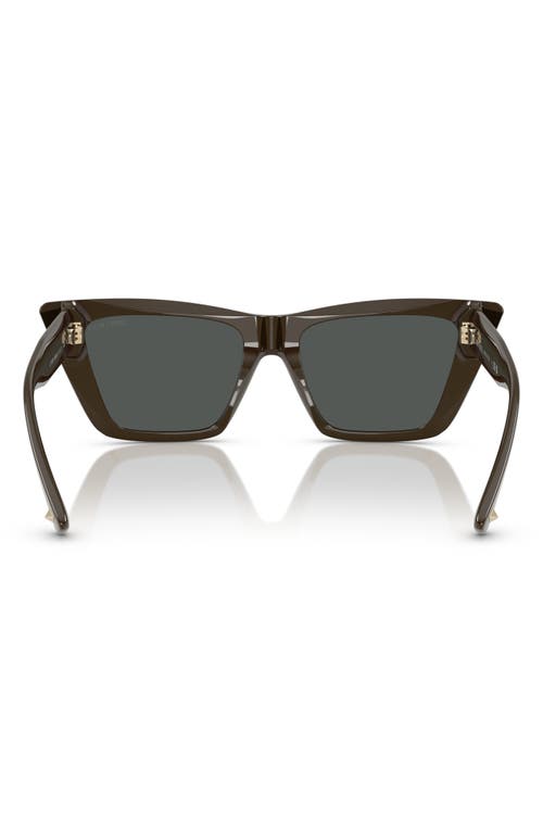 Jimmy Choo 53mm Cat Eye Sunglasses In Caper Green