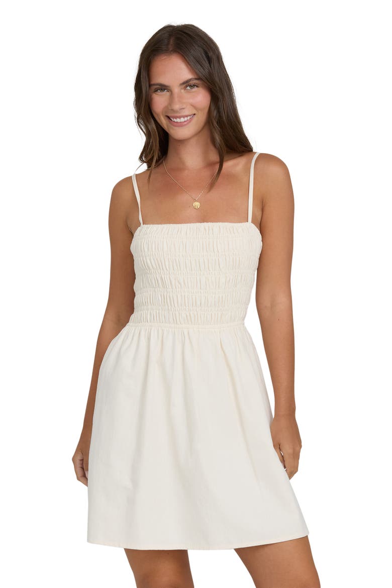 Suns Out Fit & Flare Minidress, Alternate, color, WHITE CAP