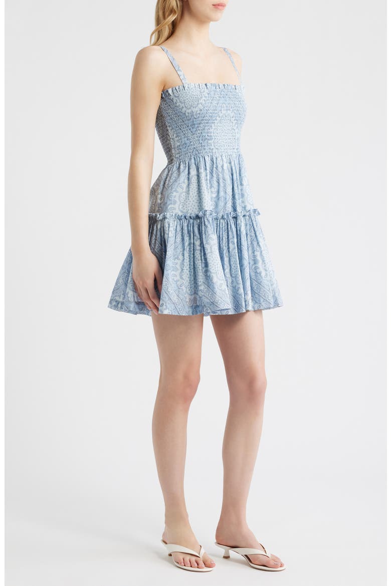 The Seraphina Nap Minidress, Alternate, color, PAISLEY SCARF DUSTY BLUE