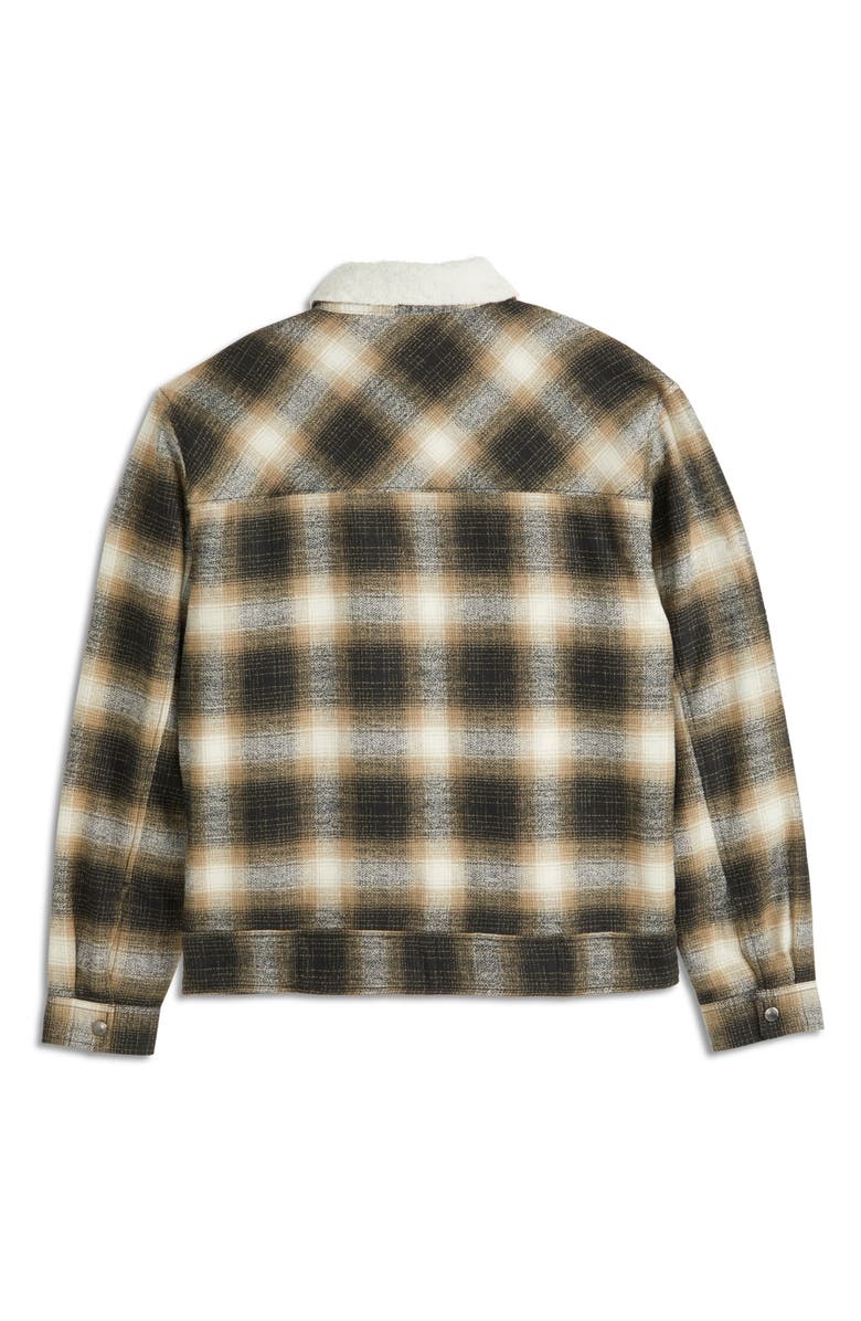 Scotch & Soda Textured Flannel Jacket, Alternate, color, Gull