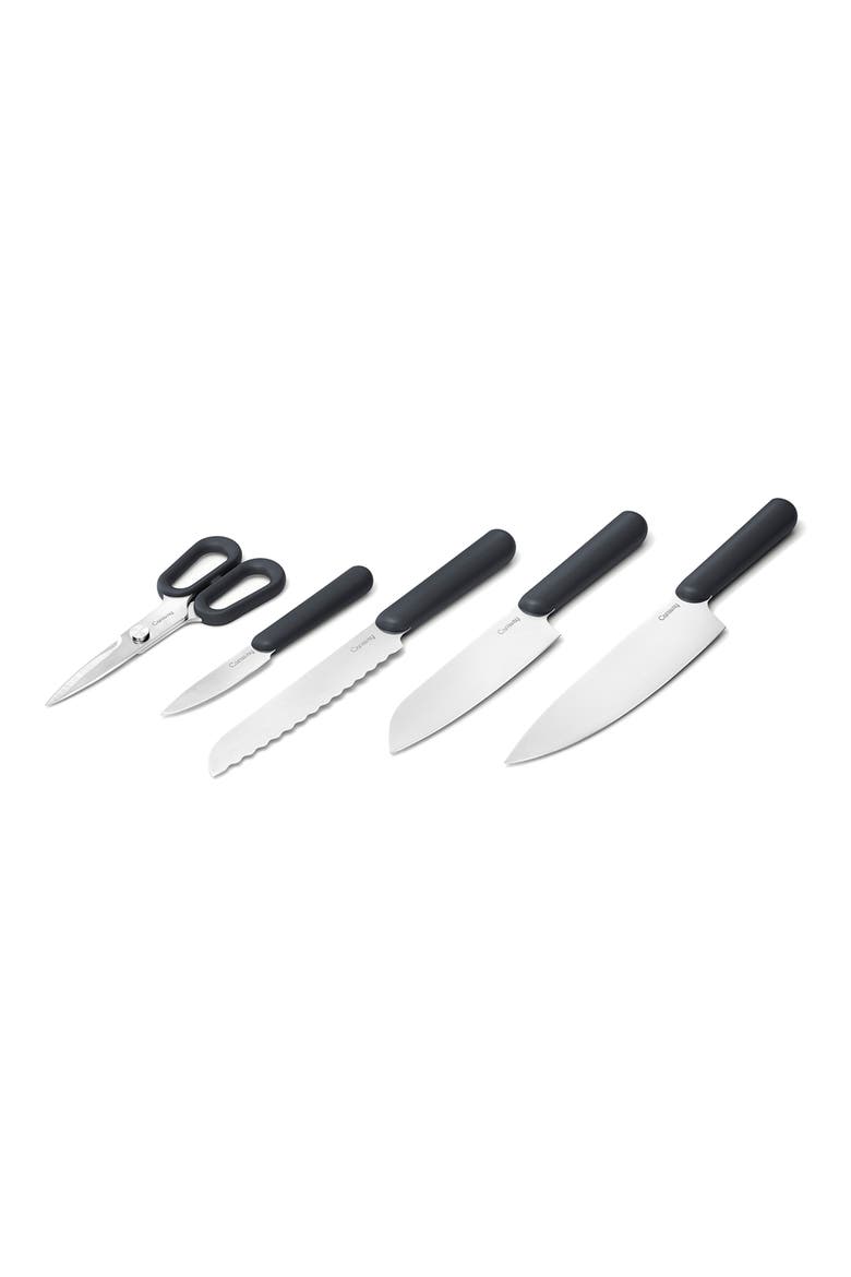 5-Piece Knife Set, Alternate, color, CHARCOAL