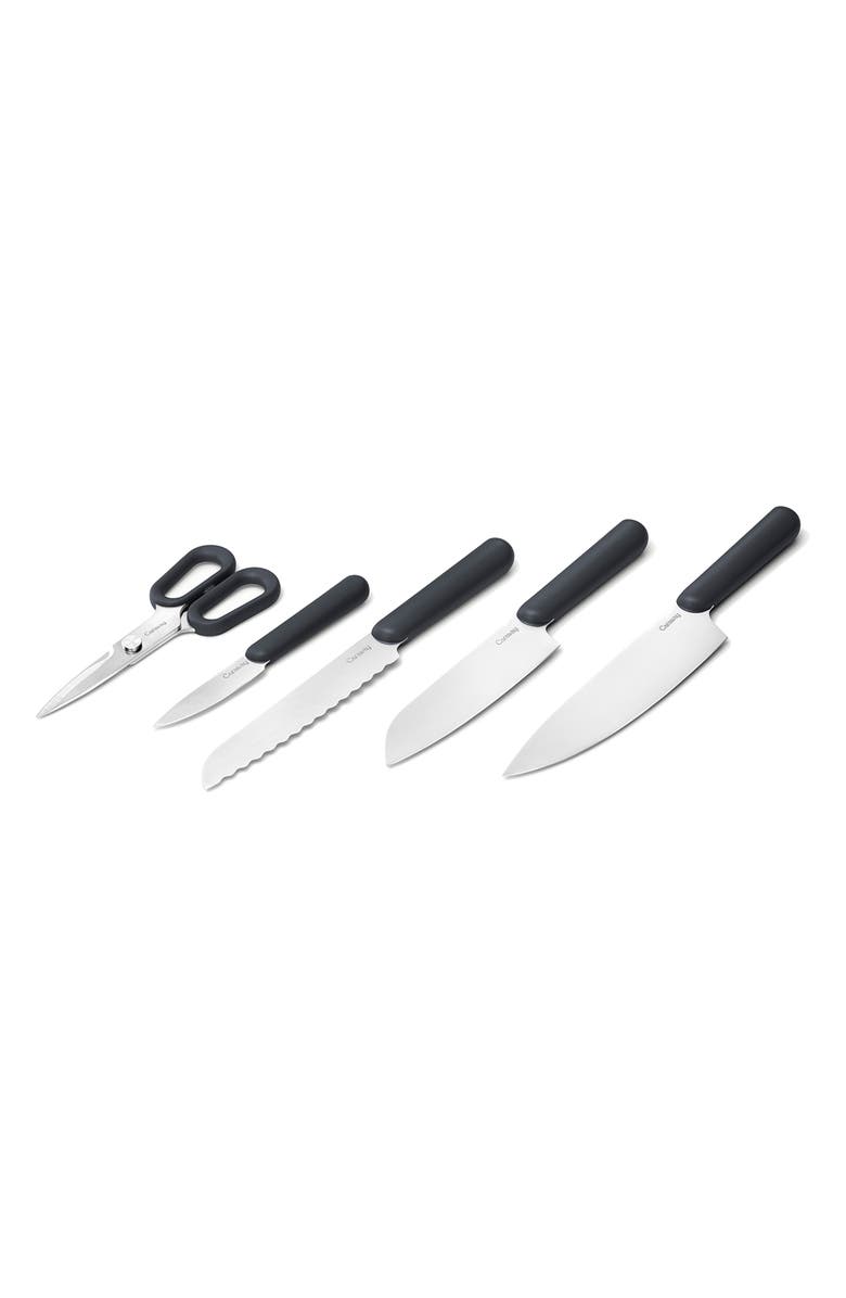 CARAWAY 5-Piece Knife Set, Alternate, color, Charcoal