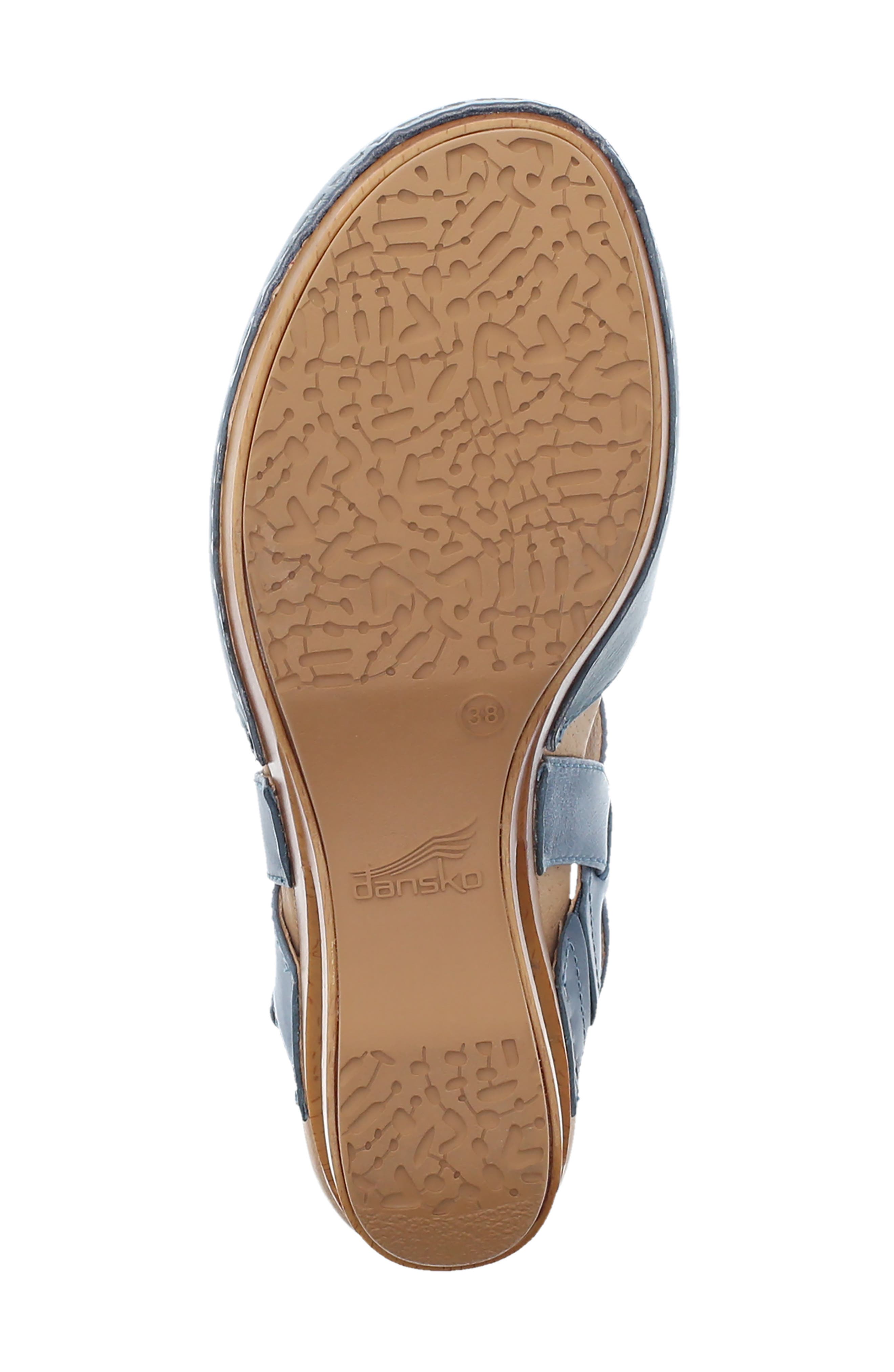 Taci Slingback Clog Sandal, Alternate, color, DENIM LEATHER