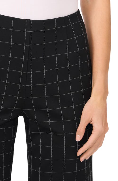Halogen ® Windowpane Ponte Straight Leg Pants In Black
