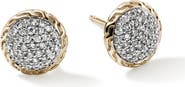 John Hardy JH Essential Stud Earring, Gold, Sterling Silver, 7MM