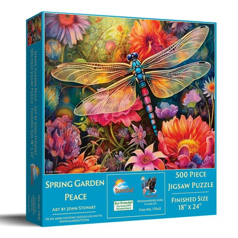 Spring Garden Peace 500 piece Jigsaw Puzzle for Adults