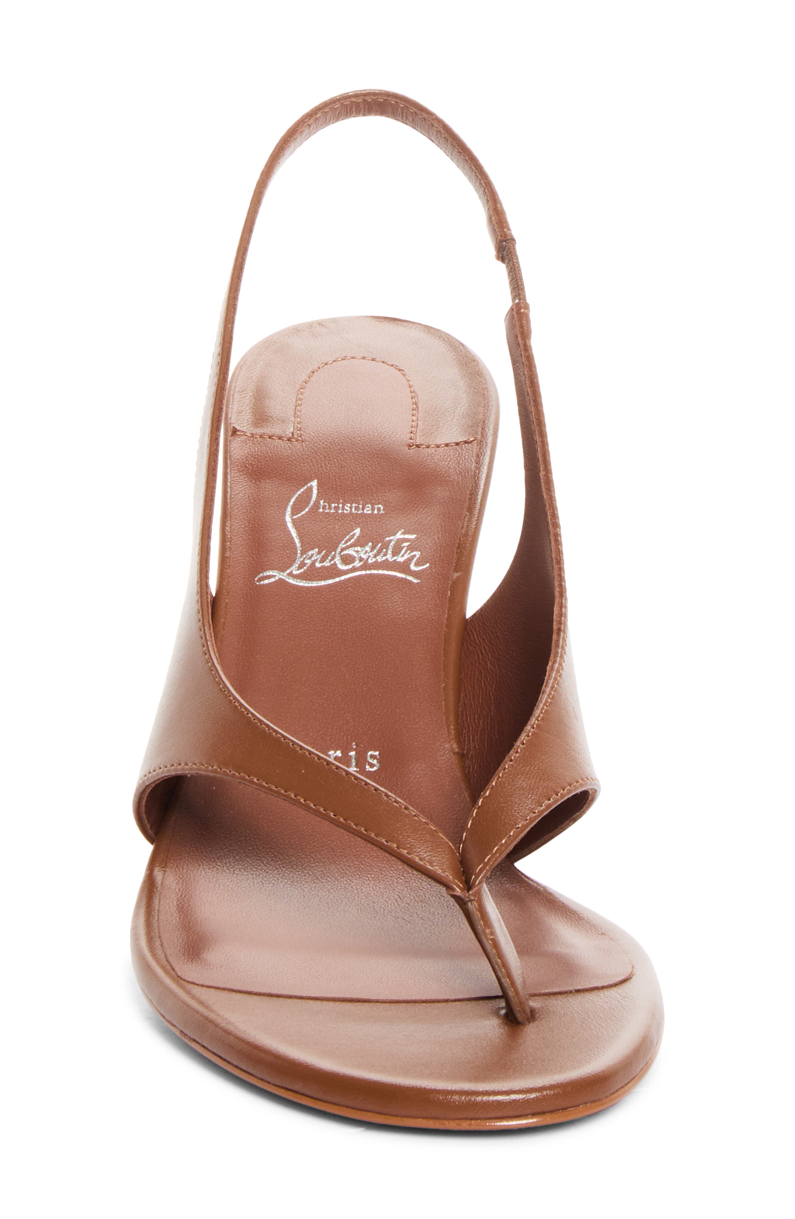Miss Z Infradita Slingback Sandal, Alternate, color, C718 CUOIO/ LIN CUOIO