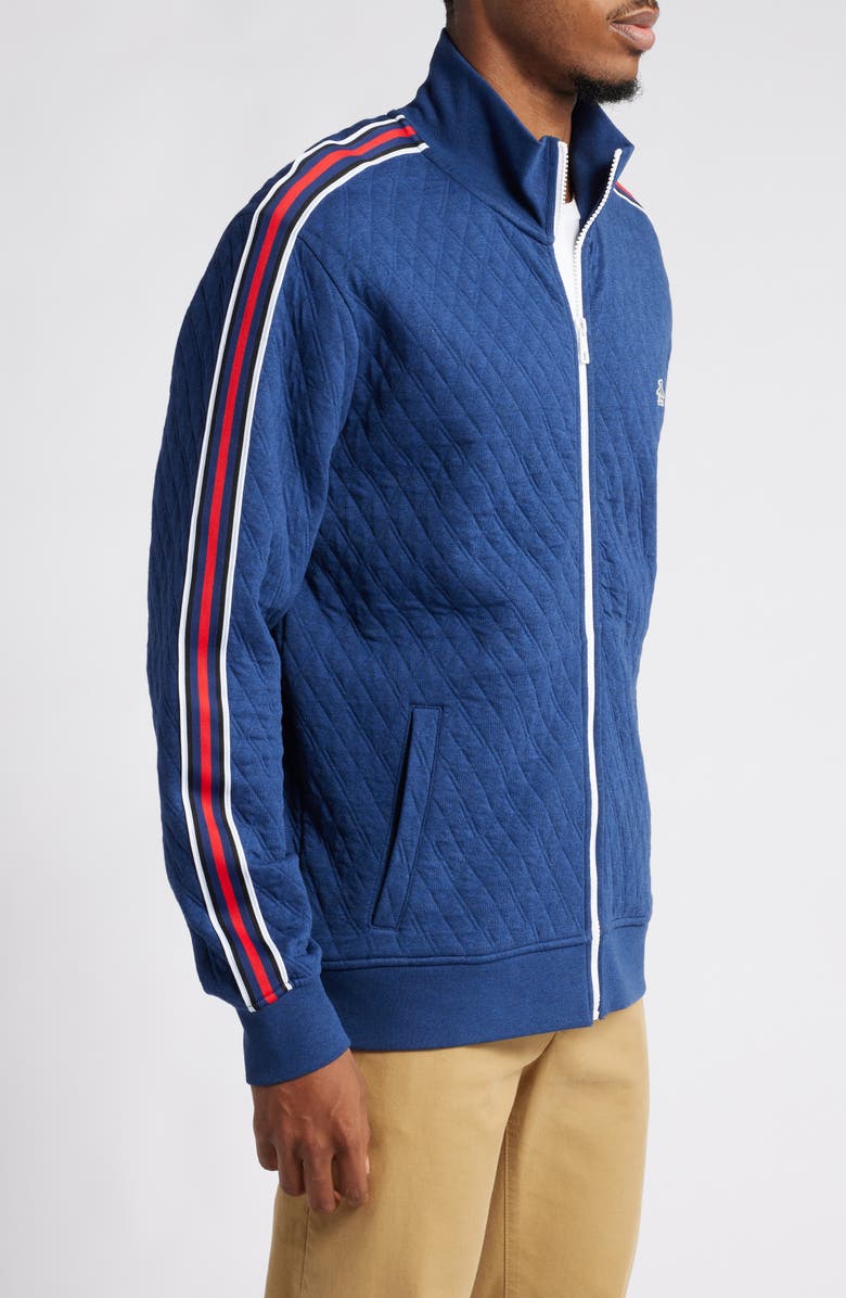 Original Penguin Quilted Cotton Blend Track Jacket, Alternate, color, 