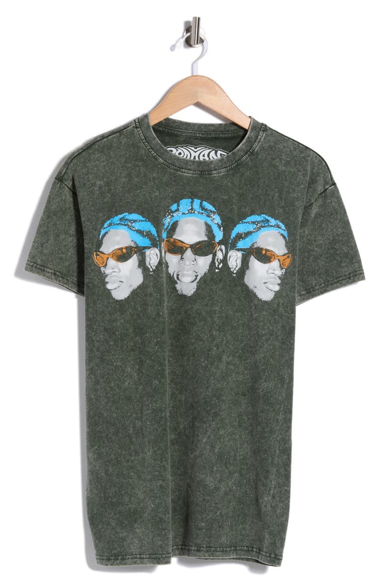 Rodman Heads Graphic Tee, Main, color, GREEN MINERAL