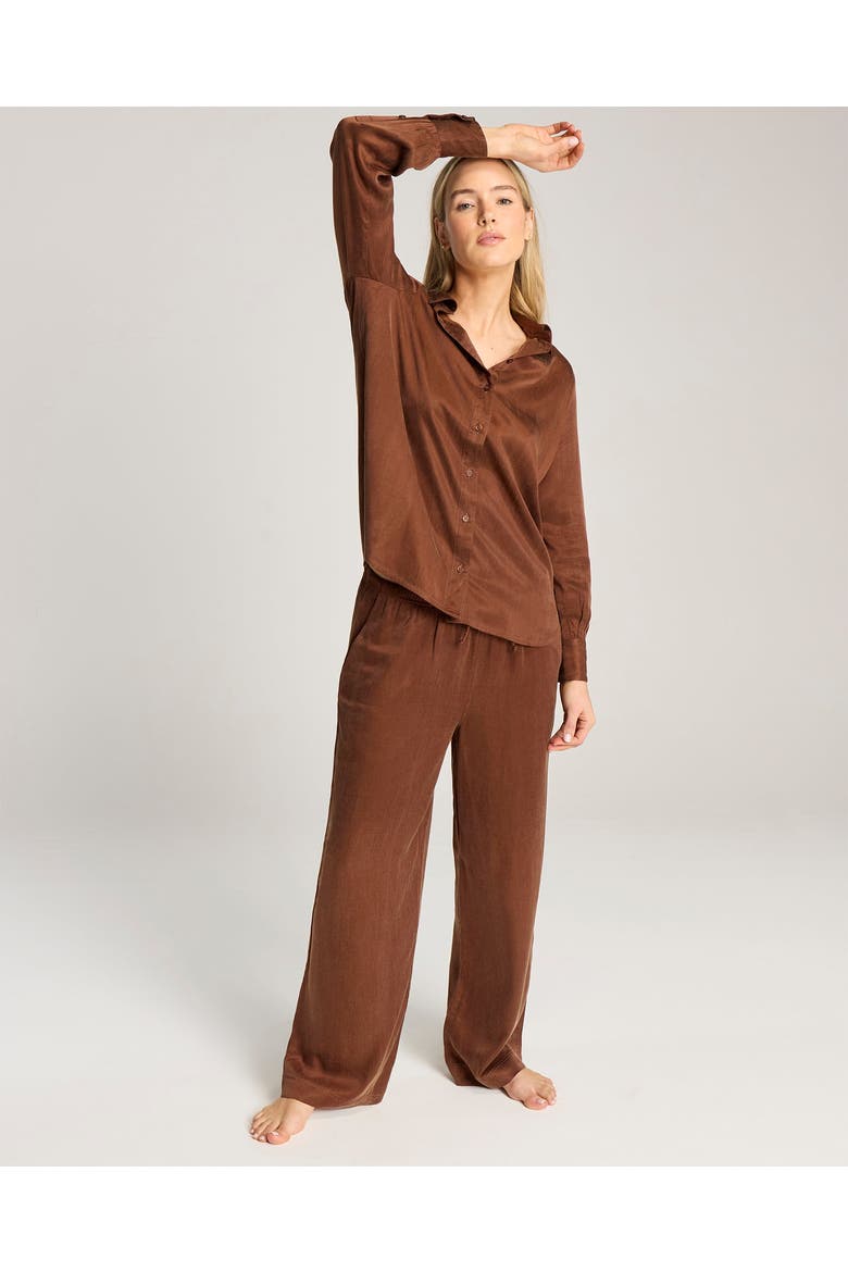Eco-Luxe Drawstring Pant, Alternate, color, Cocoa