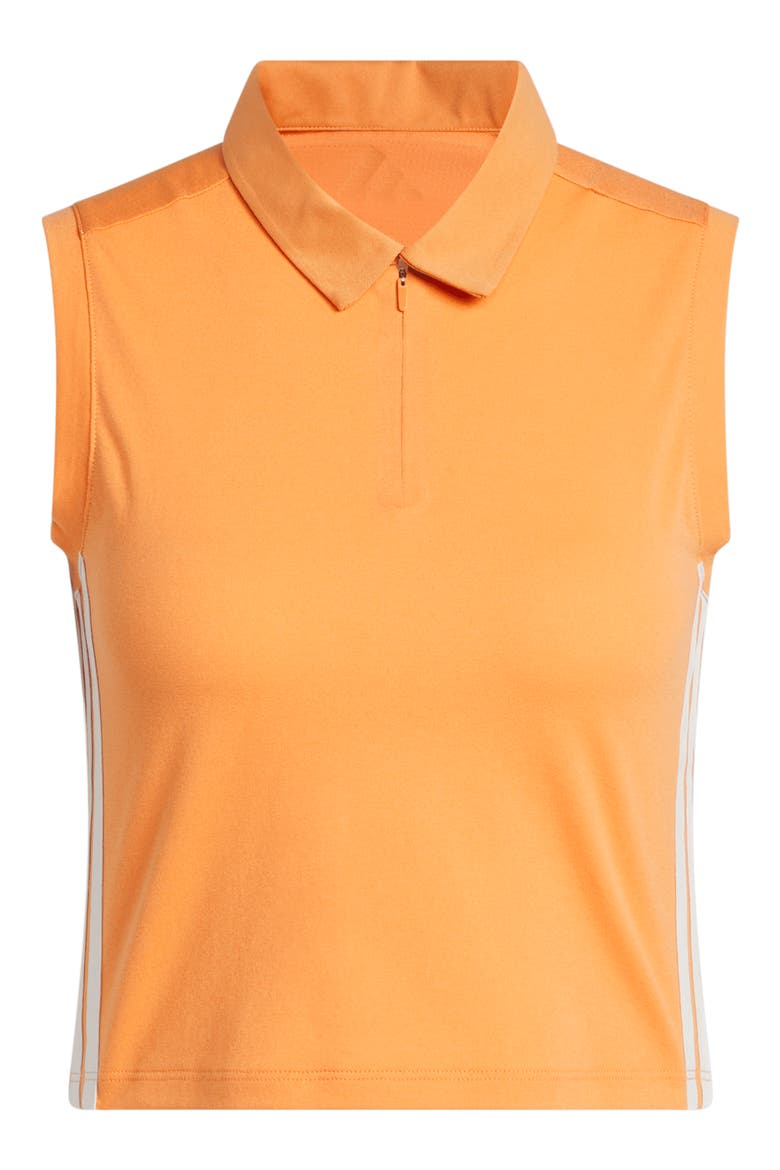 Beyond the Course Twistknit Sleeveless Crop Polo, Alternate, color, DUSKY ORANGE