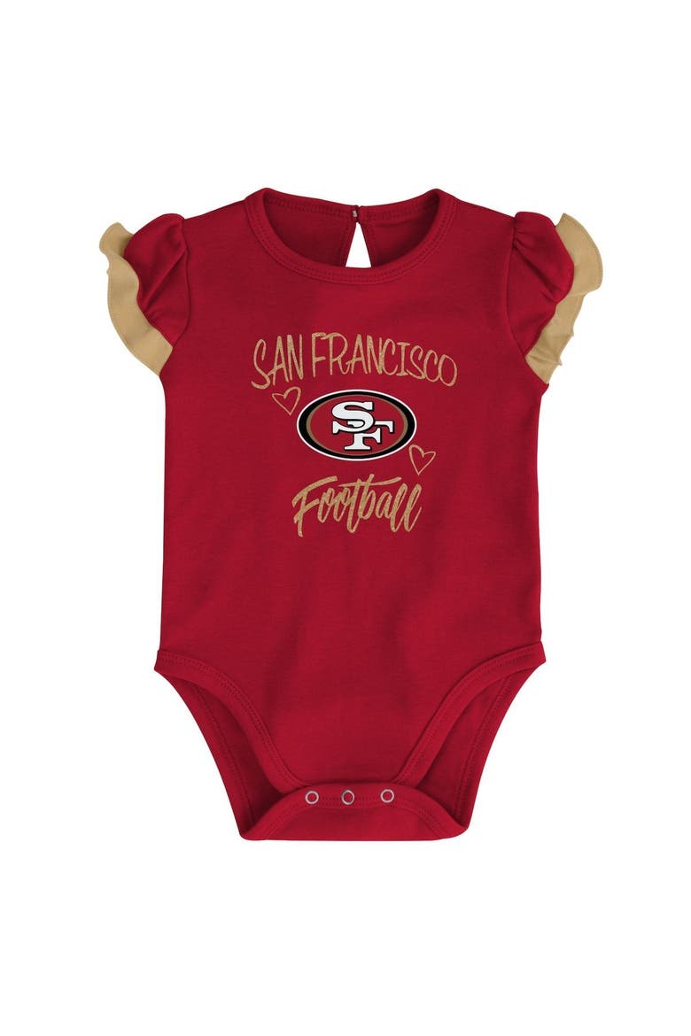 Niners Gold Color Outerstuff Newborn & Infant Scarlet/Gold San Francisco 49ers Too Much ...