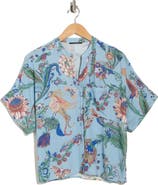 T Tahari Split Neck Shirt