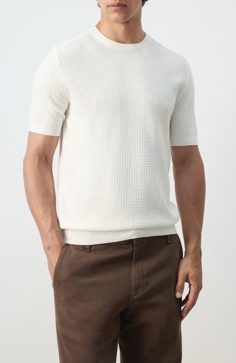 Waffle Knit T-Shirt